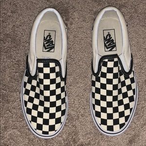 Classic Slip On Vans - Checkered